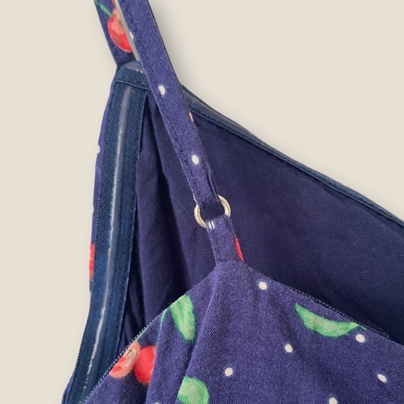 LUCCA Ruffle Front Tie Cut Out Cherry Print Dress - Picture 10 of 10